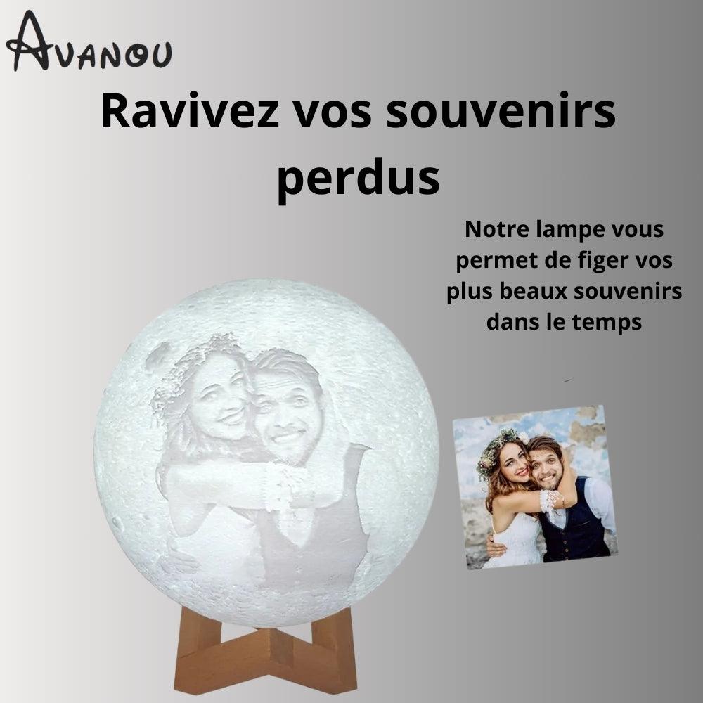 MoonGlow™ - Lampe Lune Personnalisée