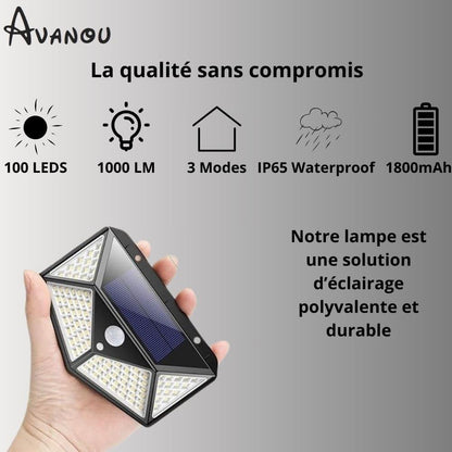 Lampe solaire à détecteur de mouvement