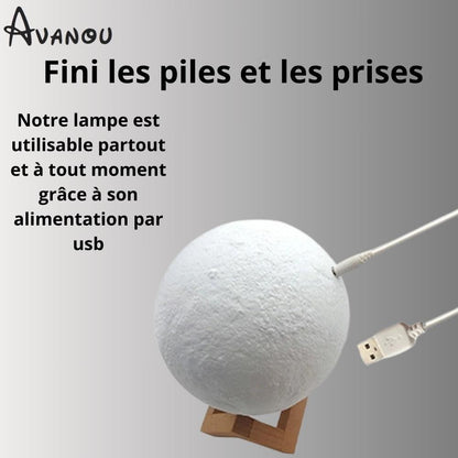 MoonGlow™ - Lampe Lune Personnalisée