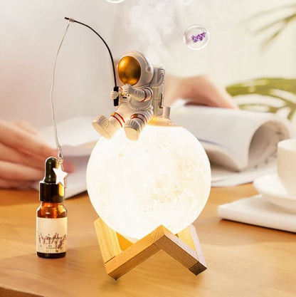 LunaMist™ - Humidificateur Astronaute avec Lampe Lune