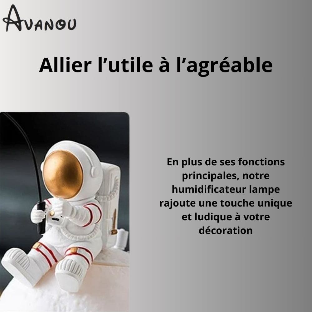 Lunamist ™ - Astronaut humidifier with moon lamp