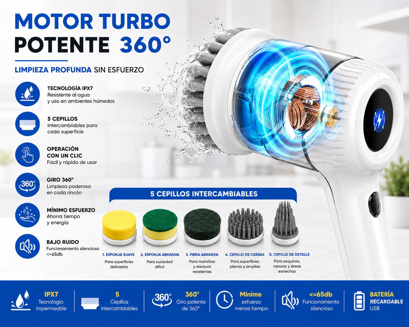 Cepillo Limpieza Total 360